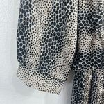 R.E.O. Originals‎ Vintage Animal Print Dress Long Sleeve Made in USA Size Medium Black Photo 10
