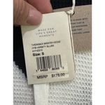 Faherty NWT Women's Varsity Blues White Throwback Sweater Hoodie Size Small Photo 4