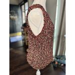 Austin Reed Sleeveless Sweater Rag Knit Top L Red Holiday's Silk Blend Size L Photo 2