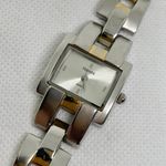 Bijoux Terner Terner silver gold tone watch women 22mm quartz analog band size 6” running Photo 1