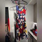 Lulus  All About Love Royal Blue Floral Print Midi Dress Size XS Photo 6