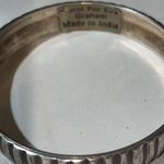 Two Vintage Silver Bangle Cuff Bracelets Silver Photo 7