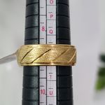 Gold Shimmer Band Ring Unisex Photo 4