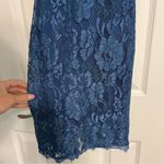 Lulus Lulu’s Wishful Wanderings Blue Lace Bodycon Midi Dress Photo 5