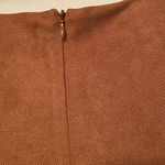 She & Sky Brown Faux Suede Wrap Gored Skirt With Side Tie Photo 7