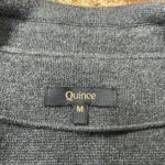Quince  100% Organic Cotton Knit Open Blazer in Gray Size M Photo 3