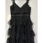 Betsy and Adam Gigi Long Ruffle Mesh Dress Size 10 NWOT Tulle Gown Tiered Ruffles Photo 10
