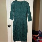 JS Collections Midi Dress evergreen lace mesh 2 XS Photo 4