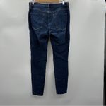 Banana Republic  Dark Wash Mid Rise Raw Hem Skinny Jeans Size‎ 28 Photo 3