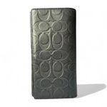 Coach  Black Embossed Leather Wallet Photo 1