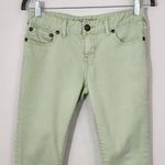 Green Skinny Jeans Size 27 Free People Green Ankle Zip Skinny Denim Photo 1