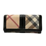 Burberry  Penrose Nova Check Canvas & Patent Leather Continental Wallet EXCELLENT Photo 1