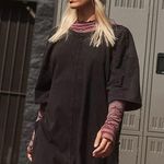 Free People NEW! $60 Movement Size M HOT SHOT TEE ROMPER ONESIE Washed Black Photo 3