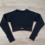 AYBL  Reflex Seamless Long Sleeve Crop Top in Black Photo 6