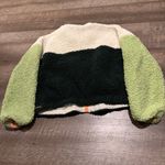 Wild Fable  Sherpa Multicolored Cropped Jacket Photo 4