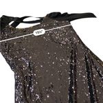 LaRok Black and Gold Bodycon Sequin Long Sleeve Dress Size SMALL Photo 9