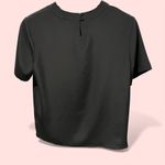 Croft & Barrow Cute vintage 90’s silky pleated front flowy short sleeve blouse classy occasion Photo 3