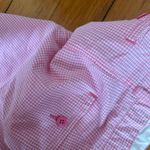 Ralph Lauren ☀️3/25 Polo jeans company  4 Pink Gingham Skirt cotton white vintage Photo 3