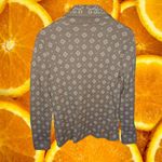 Isaac Mizrahi ‎ Tan White Paisley 100% Cotton Blazer Size XS Photo 6