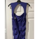 Nicole Miller Nicole miller maxi bodycon rouched blue/ purple size 4 dress Photo 5