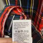 J.Crew  Plaid Tunic Top‎ Small Black Red Velvet Trim Long Sleeve Preppy Classic Photo 10