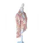 Stradivarius  Floral Front Button Double Breasted Blazer Jacket Womens Medium Photo 3