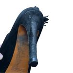 Gucci  Betty Black Suede Bamboo Tassel Platform‎ Ankle Booties Sz 37.5 Photo 10