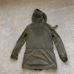 Aritzia Talula Trooper Utility Jacket Olive Army Green Hood Pockets Cinch XXXS Photo 6
