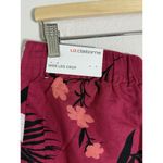 Liz Claiborne Red Bud Tropical Pull On Pants Size M Comfort Summer Resort Wear Photo 8