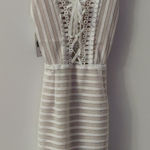 Storia Lace Up White/Cream Dress NEW S White Party Coquette Girl Tomato Girl Photo 0