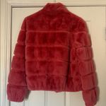 Love Token  Jodi Pink Faux Fur Bomber Quilted Jacket SZ M Photo 5