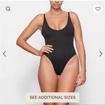 SKIMS  Signature Swim Scoop Neck Onyx Black One‎ Piece Swimsuit NWT Size 2X Photo 5