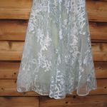 Mac Duggal 20978 Green Embroidered Cap Sleeve A Line Dress Photo 9