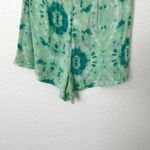 Reformation [] Green Tie Dye Decade Shorts Zip Back High Rise Lightweight Size 2 Photo 2