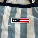 Nike NWT  Women's NSW Femme Americana Cami Dress Midnight Navy White Size Large Photo 2