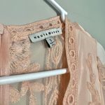 Haute Monde Peach Lace Dress Photo 3