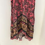 Maurice's Paisley High Low Faux Wrap V Neck Boho Midi Dress Size Small Photo 3