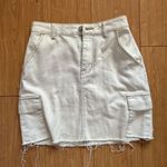 Hollister White cargo Denim skirt Photo 0