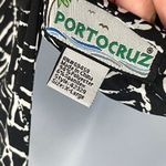 Lands' End 2/$30 Portocruz Swim Cover Up Sleeveless Dress Pockets Black White Print XL Photo 5