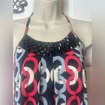 Body Central Y2K Geometric Halter‎ Dress Photo 7