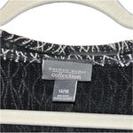 Dress Barn Sparkly Dress Top Set Vintage  Women’s Size 14 Silver & Black Jacket! Photo 1