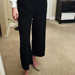 H&M Cropped Wide Leg Black Dress Pants Women’s Size 2 Photo 0