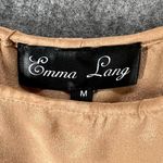 Emma Lang Cami Top Womens M Tan Silk Spaghetti Strap Lightweight Boxy Modern Size M Photo 7