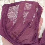 La Perla Miss Studio  Plum Lace Unlined Plunge Bra Photo 4