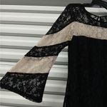 Gabby Skye  Women's Dress Size 8 Black Lace Bell Sleeve Party Wedding Church Photo 8