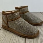 I.N.C. International Concepts Ariee Mini Cold Weather Booties 9M Tan Bling $60 Size 9 Photo 0