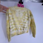 Anthropologie  Pilcro Cropped Tie Dye Yellow Crewneck Sweatshirt Photo 7