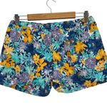 Patagonia Shorts Womens Large Blue Orange Baggies Floral Tropical Beach Hawaiian Photo 1