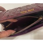 Miu Miu Well loved  long dark purple, wallet, leather Photo 3