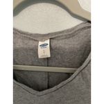 Old Navy  Gray V Neck Short Sleeve T Shirt Dress Women's Size Small Casual Basic Photo 3